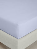 Bianca Lavender 200 thread count cotton percale fitted sheet - British product