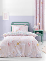 Catherine Lansfield Pink Fairytale Unicorn Duvet Cover Set