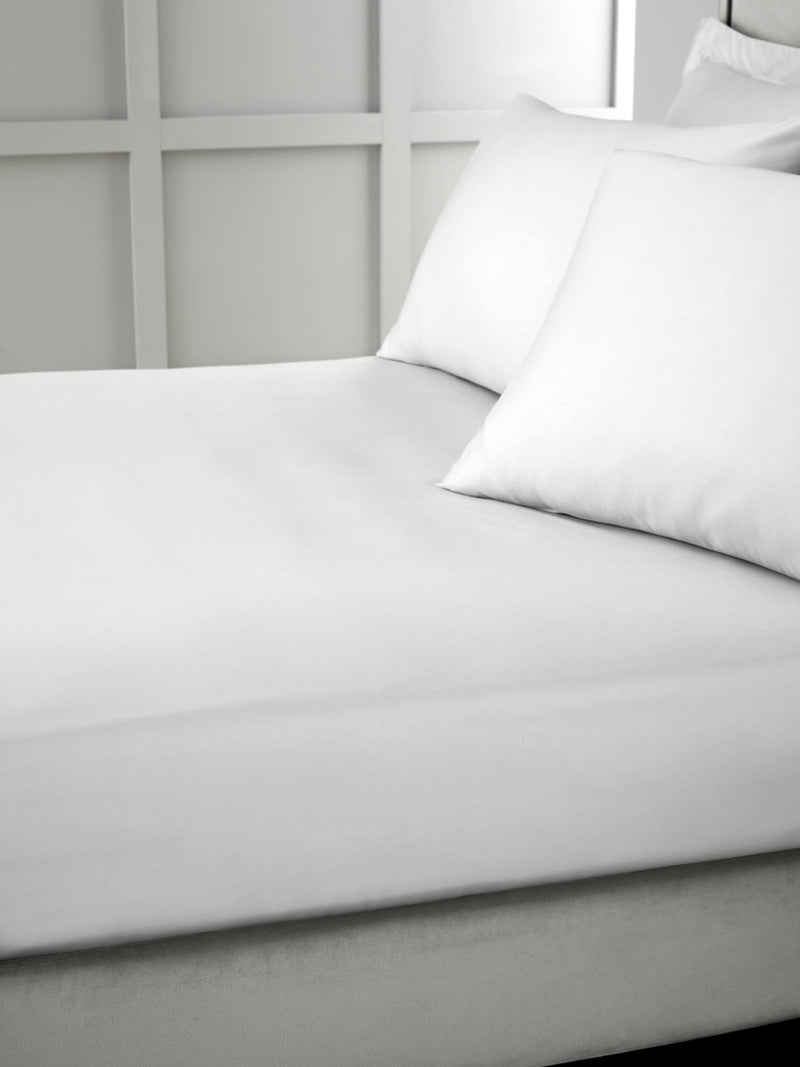 Bianca Dove Grey 400 thread count fitted sheet - British product
