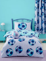 Catherine Lansfield Lilac Tie Dye Football Reversible Duvet Cover Set