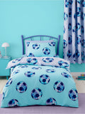 Catherine Lansfield lilac tie dye football reversible duvet cover set - British product