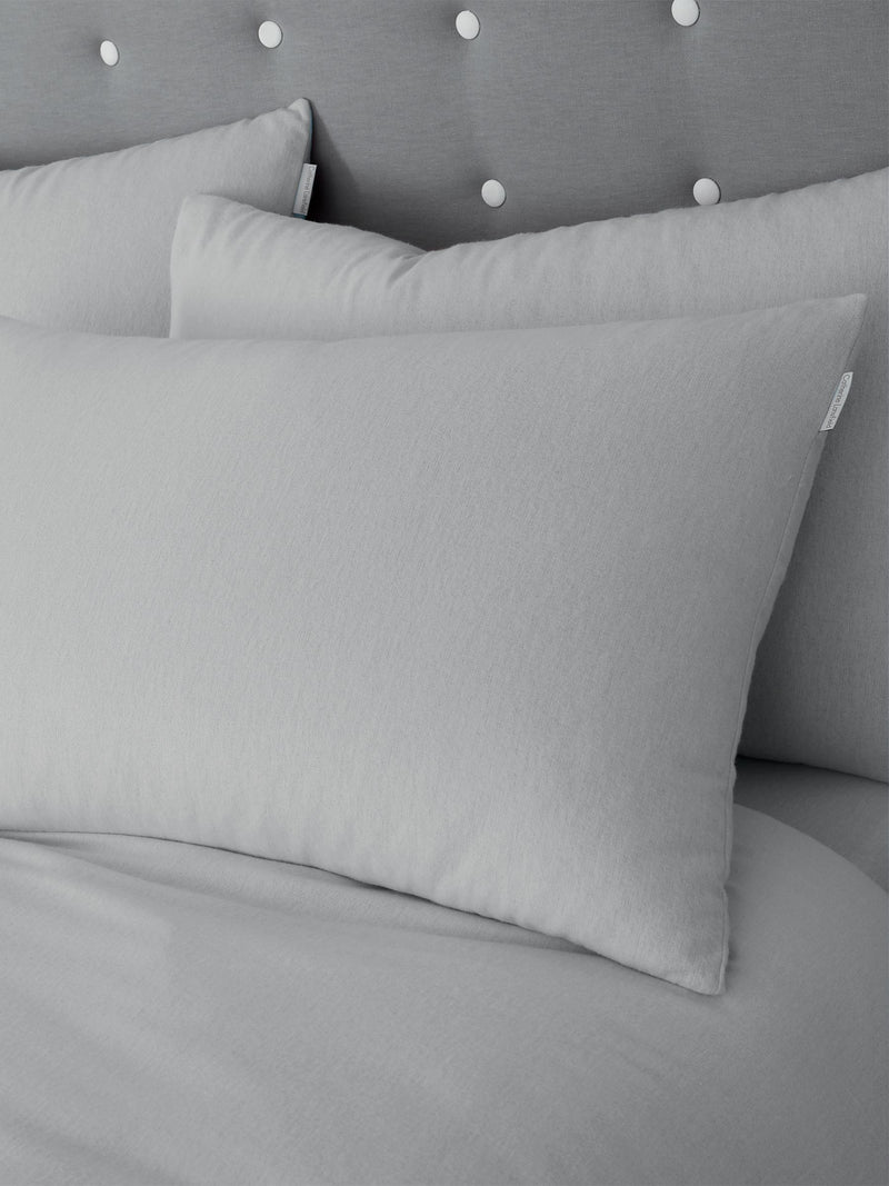 Catherine Lansfield Grey Supersoft duvet cover set - British product