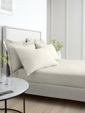 Bianca Natural 200 thread count cotton percale extra deep fitted sheet - British product