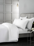 Bianca White duvet cover set - British product