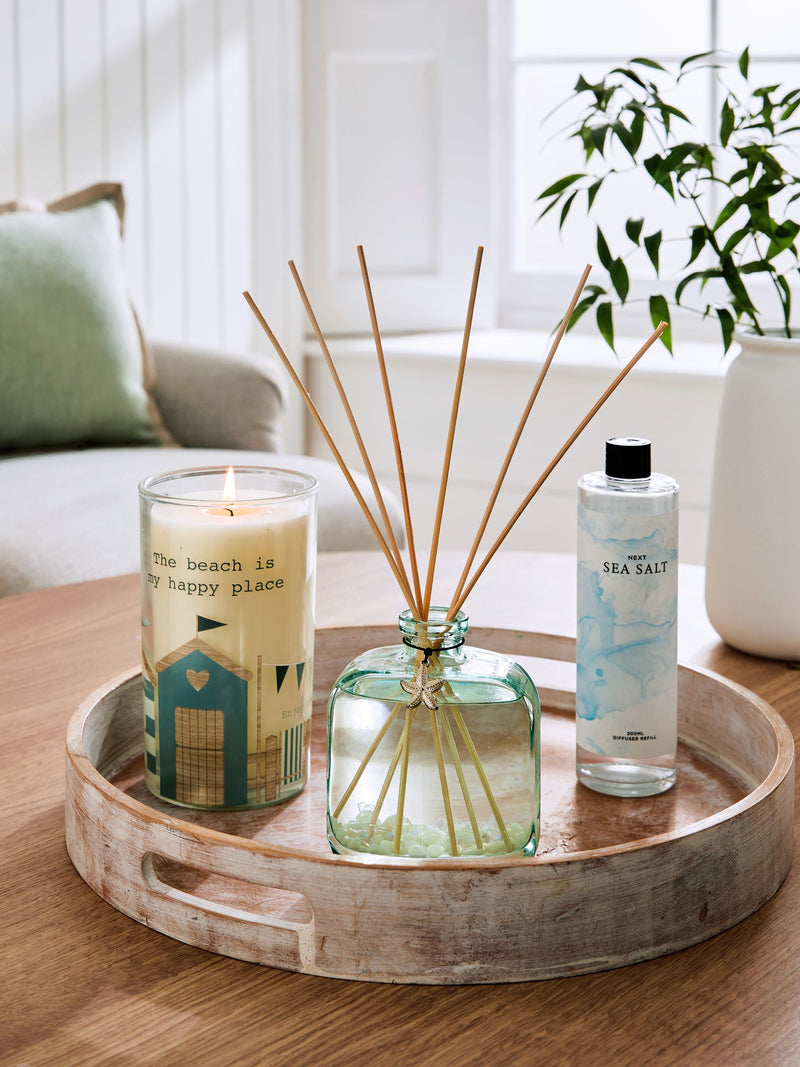 Sea Salt and Citrus Coastal Pillar Candle (British brand)