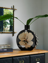 Rockett St George Black Large Floral Vase