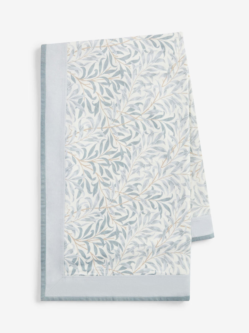 Clarke and Clarke Willow Boughs mineral grey cotton tablecloth - British product