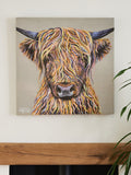 Natural Artist Collection Harry The Highland Cow by Emily Howard Medium Canvas Wall Art