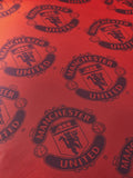 Manchester United red duvet cover and pillowcase set, imported from the UK