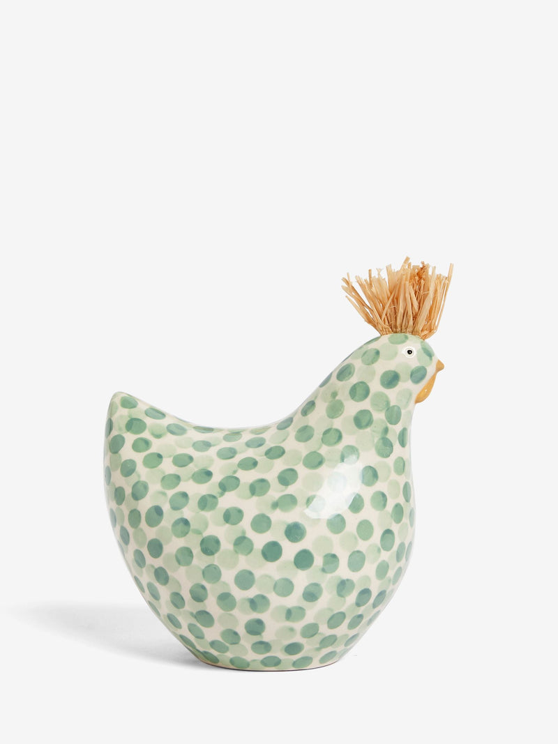 Sage Green Chicken Ornament