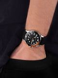 Sekonda Mens Balearic Rubber Strap Black Watch