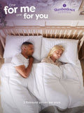 Slumberdown firm side sleeper rebound white pillows 2 pack (British brand)