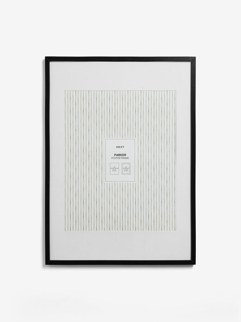 Parker black photo frame for posters - British product