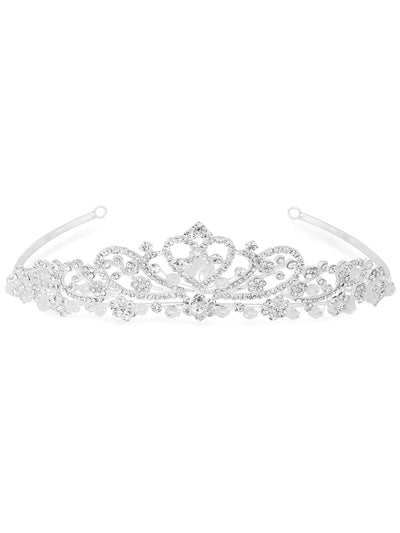 Jon Richard Bridal Diamante Tiara Sølvfarget hårtilbehør