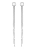 Simply Silver Sterling Silver 925 Slinky Multi Strand Tassel Drop Earrings