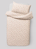 Natural Peach Crinkle Muslin duvet cover set, imported from the UK