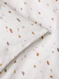 Natural Terrazzo Print Duvet Cover and Pillowcase Set, imported from the UK