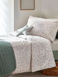 Natural Terrazzo Print Duvet Cover and Pillowcase Set, imported from the UK