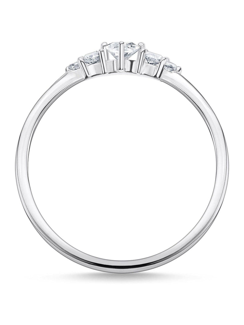 Thomas Sabo White Sparkling Vintage ring (British brand)
