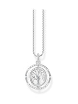 Thomas Sabo Tree of Love Necklace Sterling Silver Blackened