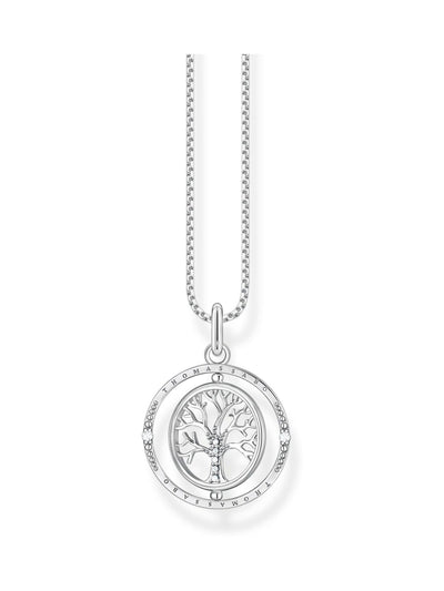 Thomas Sabo Tree of Love Necklace Sterling Silver Blackened