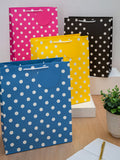 Hallmark set of 4 large polka dot gift bags, UK version