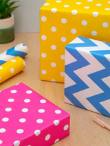 Hallmark Multicoloured Spots and Stripes Patterned Wrapping Paper 3 Rolls x 2m