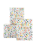 Hallmark White 6M Pack of 3 Birthday Wrapping Paper