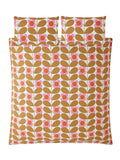 Orla Kiely Saffron Stem Bloom duvet cover set, imported from the UK
