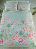 Soiree Green Tropical Leopard duvet cover set (British brand)