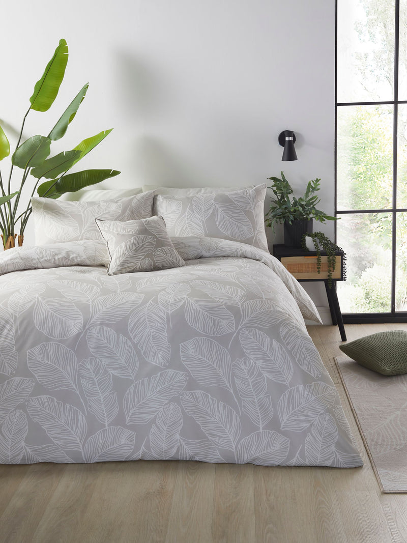 Fusion Natural Matteo reversible duvet cover set - British product
