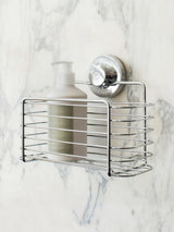 BlissHome Chrome LOCK n ROLL Rectangular Shower Basket 5kg Capacity