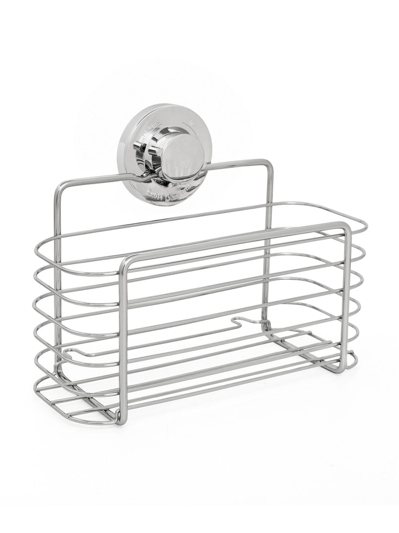 BlissHome Chrome LOCK n ROLL Rectangular Shower Basket - British product