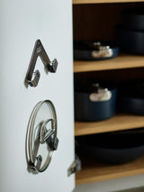 Joseph Joseph Silver Space Stainless-Steel Pan Lid Holders 2 Pack Cupboard Organiser