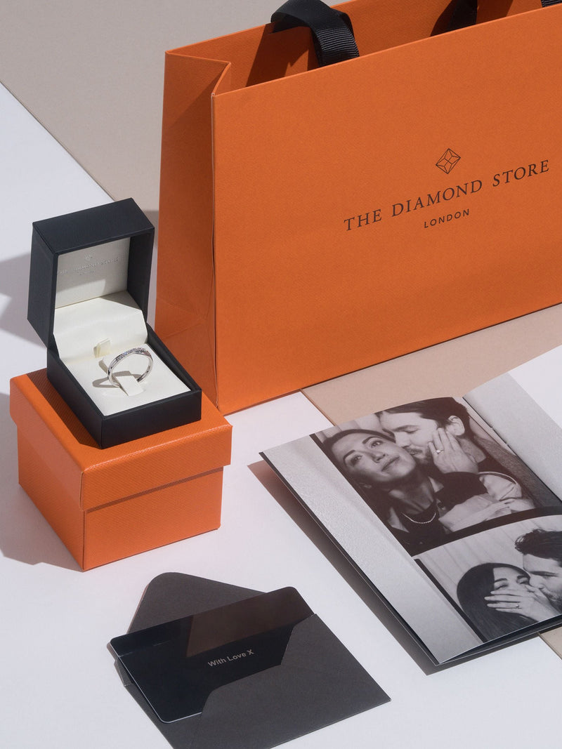The Diamond Store White 0.50ct H/Si Lab Diamond Wishbone Ring (British brand)