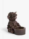 Bronze Hamish The Highland Cow Tea Light Candle Holder