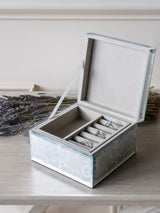 Laura Ashley Josette Print Mirror Jewellery Box 15x15x9cm
