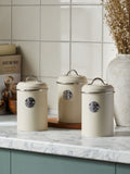 Cream storage jars set for tea, coffee, sugar - British product