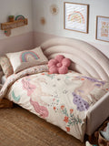 Reversible Scandi unicorn duvet cover and pillowcase set, imported from the UK