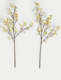 Set of 2 artificial cherry blossom stems 100 cm long (British brand)