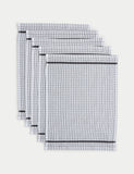 Set of 5 checked terry tea towels (British brand)