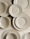 12 piece reactive striped dinner set, imported from the UK