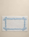 Cotton bow bath mat 50x80cm, imported from the UK