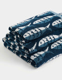 Pure Cotton Sardines Bath Towel, imported from the UK