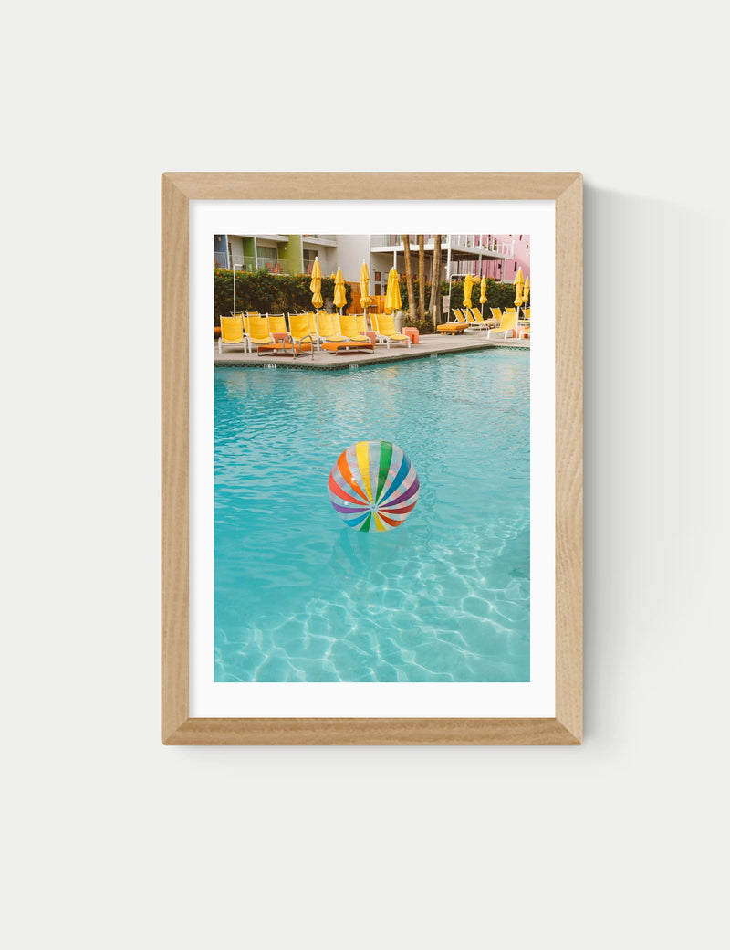 East End Prints Palm Springs Pool Day framed art, imported from the UK