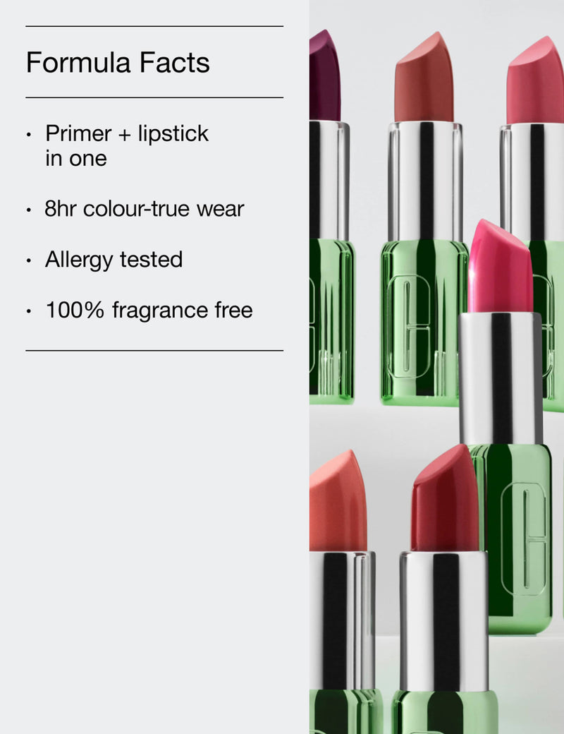 Clinique Pop Longwear Lipstick satin 3.9g, imported from the UK
