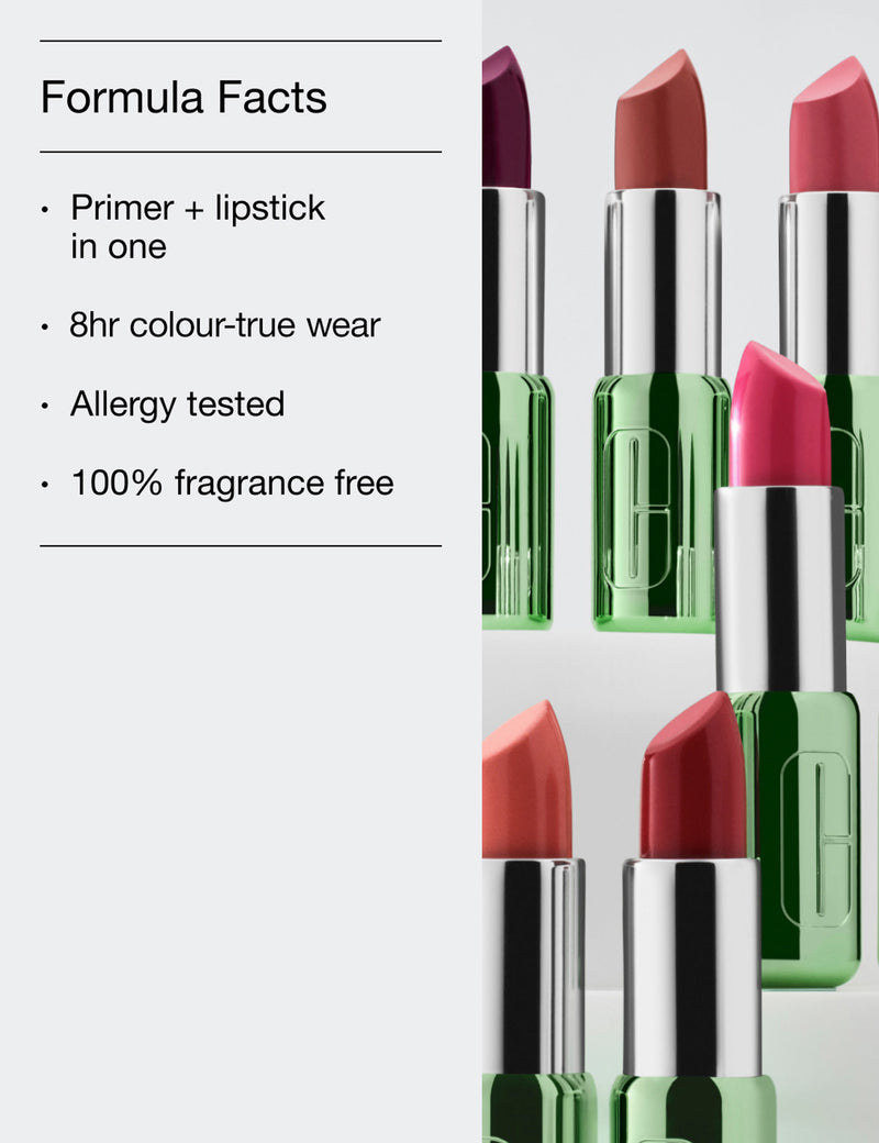 Clinique Pop Longwear Lipstick satin 3.9g, imported from the UK