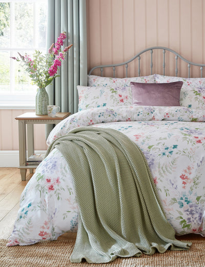Laura Ashley Pure Cotton Audlen Flowers Bedding Set