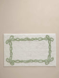 Cotton bow bath mat 50x80cm, imported from the UK