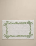 Cotton bow bath mat 50x80cm, imported from the UK